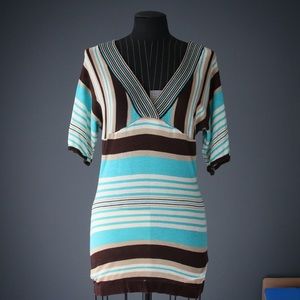 Thin beautiful top with V cut on front and back